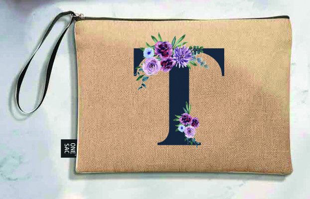 Sac à main Lettre T (Modèles variés) (25 × 18 × 1 cm)